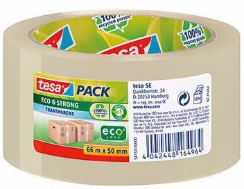 Packband tesapack Eco & Strong 58153-00000 50mmx66m transparent