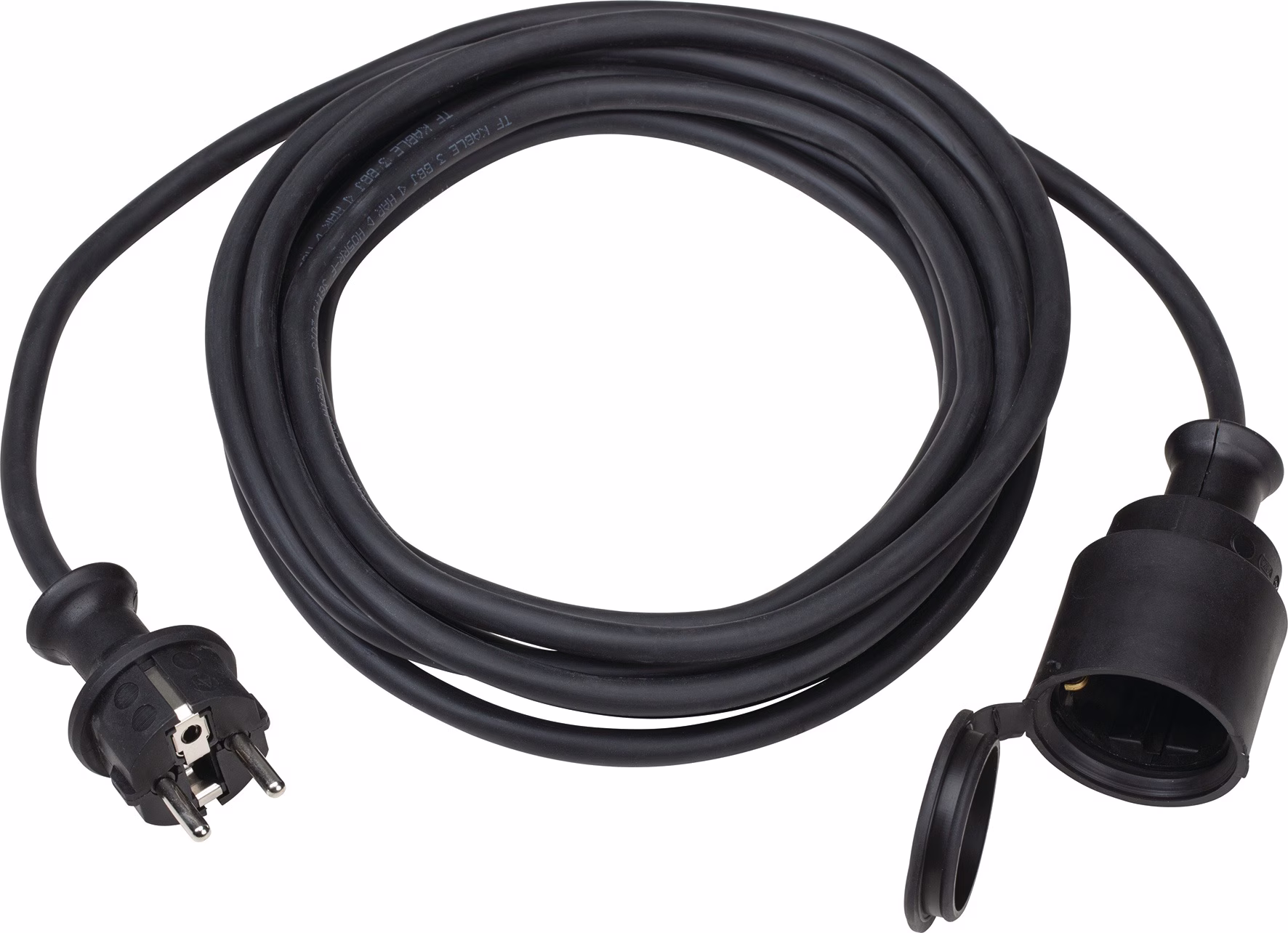 Schutzkontaktverlängerung 16 A 230 V 3 x 1,5 mm² schwarz IP44 WEINGÄRTNER