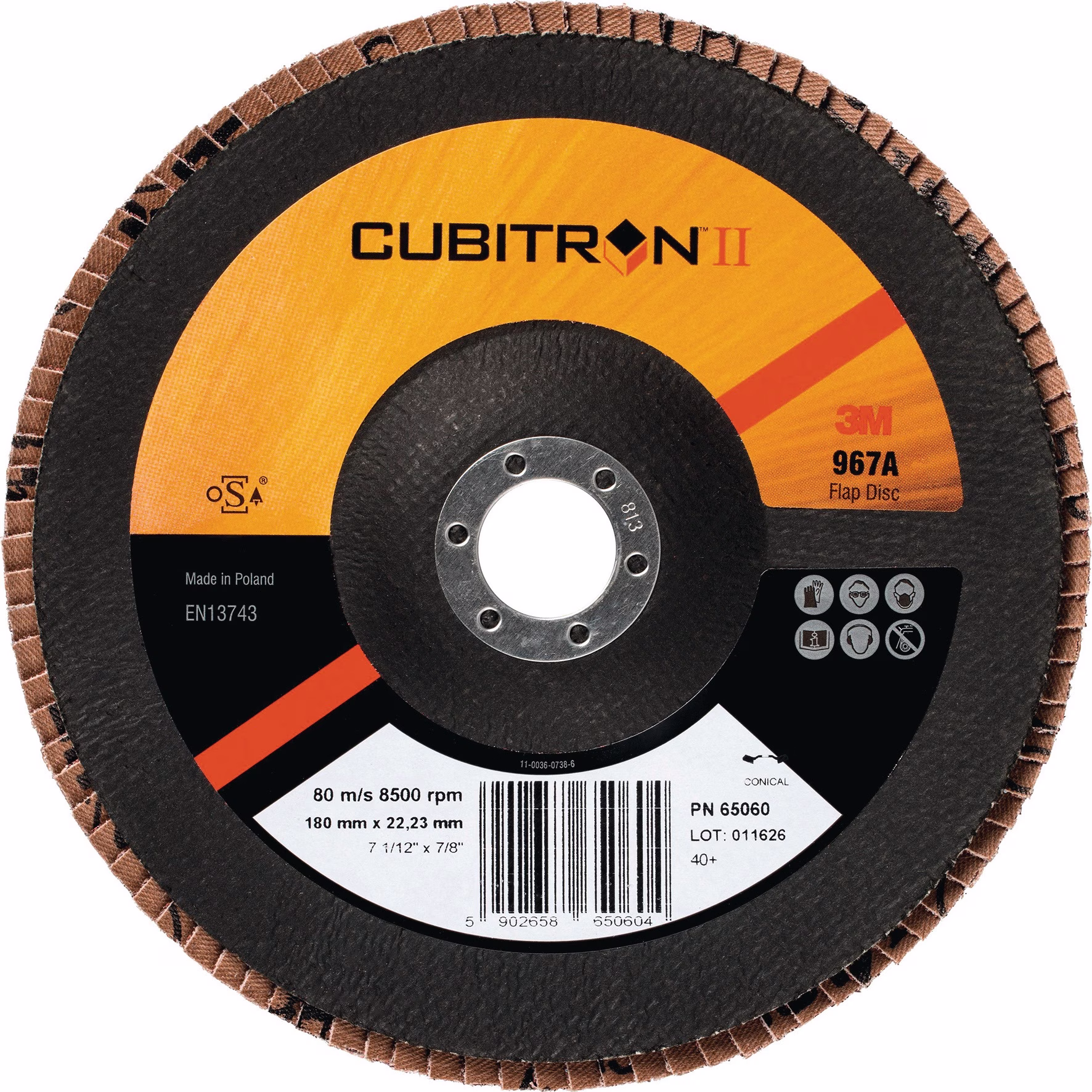 Fächerscheibe Cubitron™ II 967A D.125mm CO