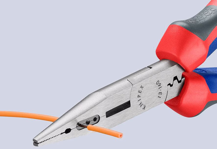 Verdrahtungszange L.160mm 0,5-0,75/1,5/2,5mm² pol.Comfort-Griff