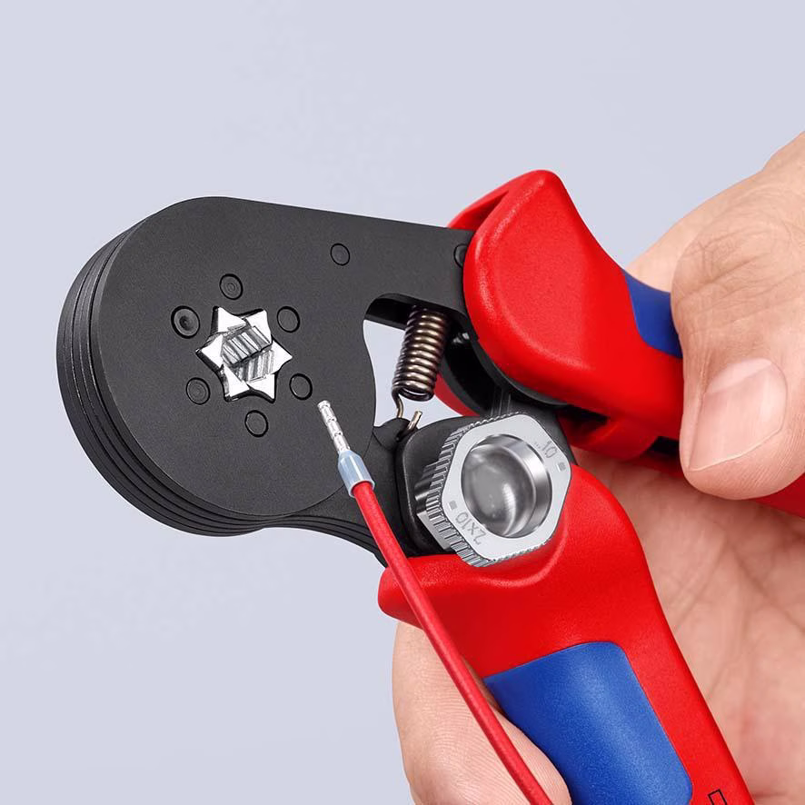 Aderendhülsenzange Gesamt-L.180mm 0,08-10,0 (AWG 28-7)mm² brün.Mehrkomp.-Hüllen