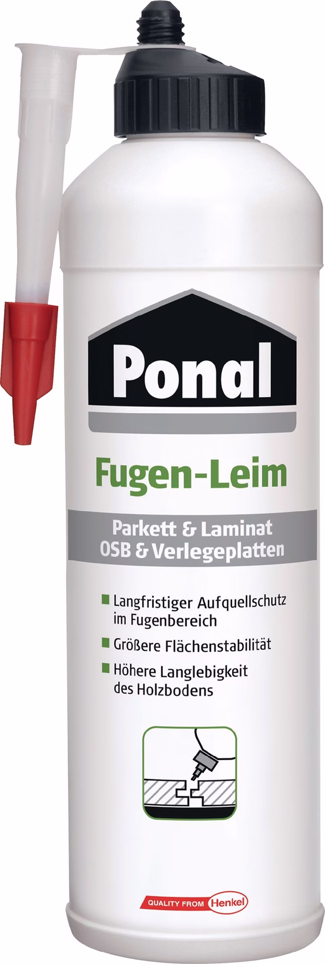 Parkett u.Laminat Fugenleim 1kg EN 204: D4 Flasche