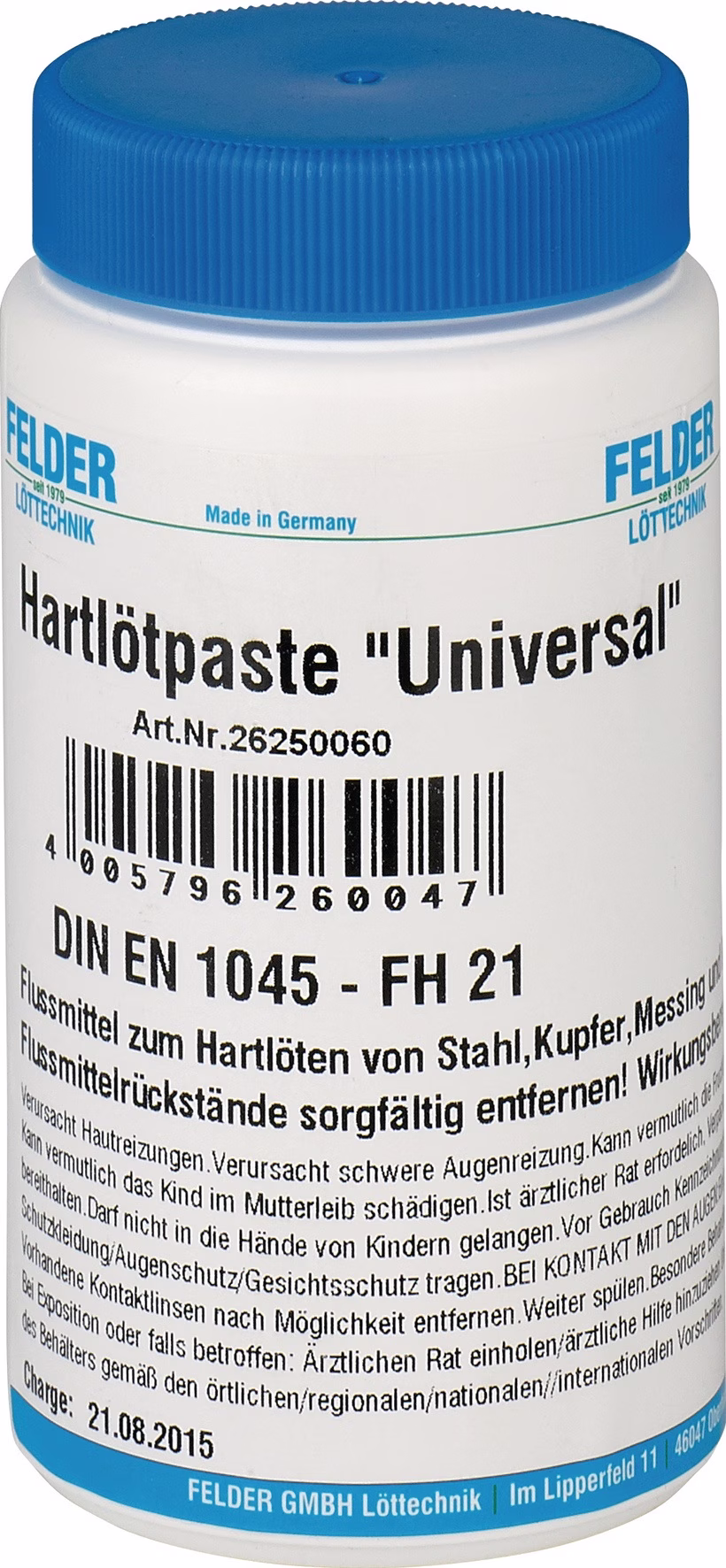Hartlötpaste Univ.800-1100GradC 500g Flasche
