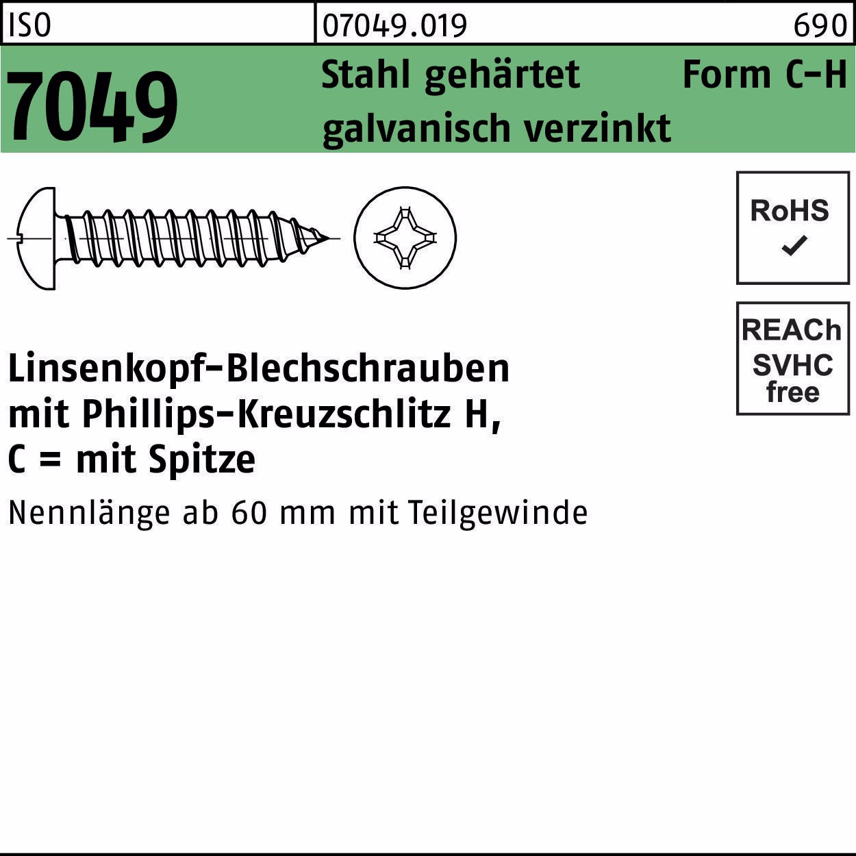 Blechschraube ISO 7049 LIKO
