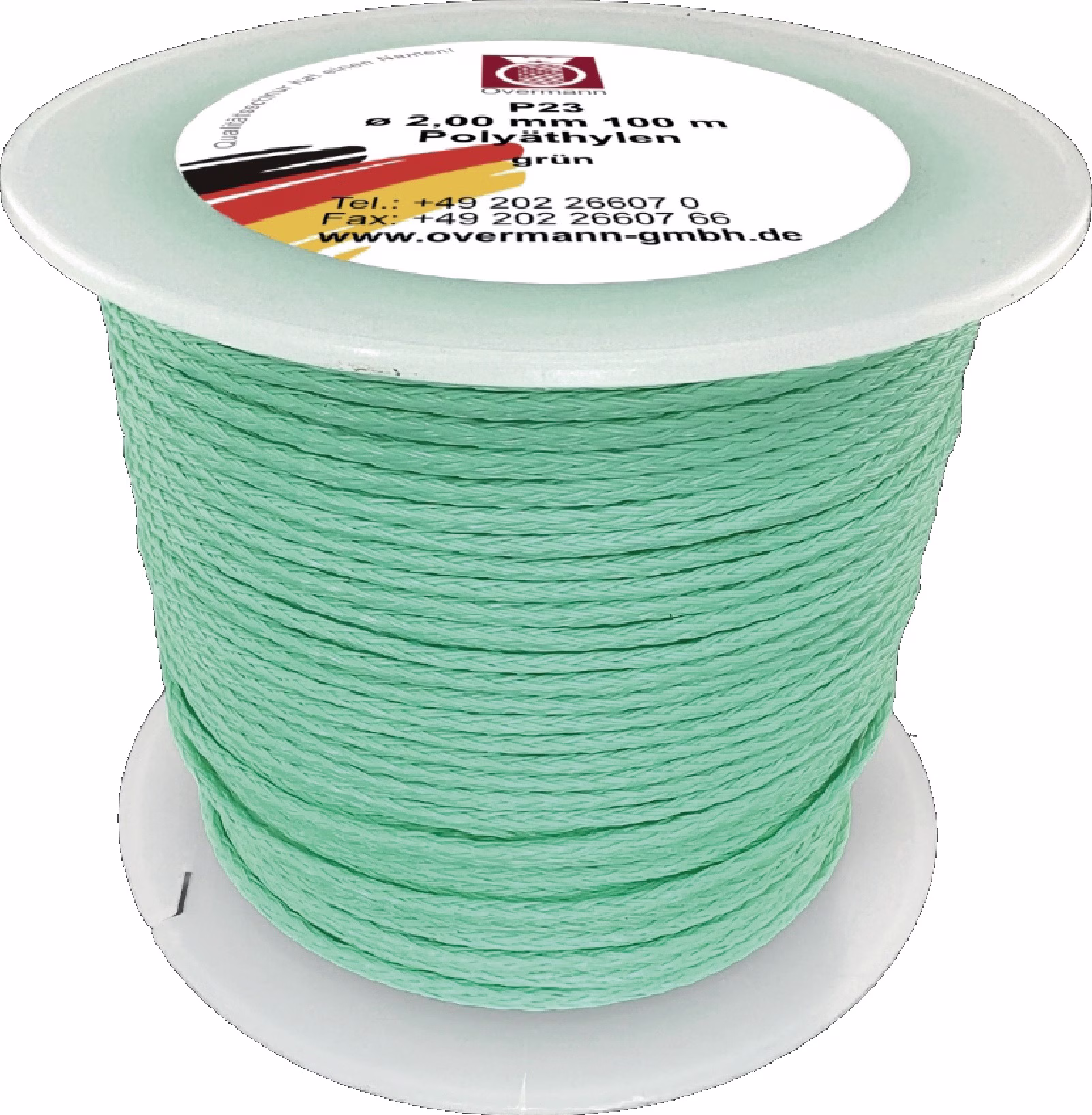 Maurerschnur L.20m D.1mm 15kg PE grün