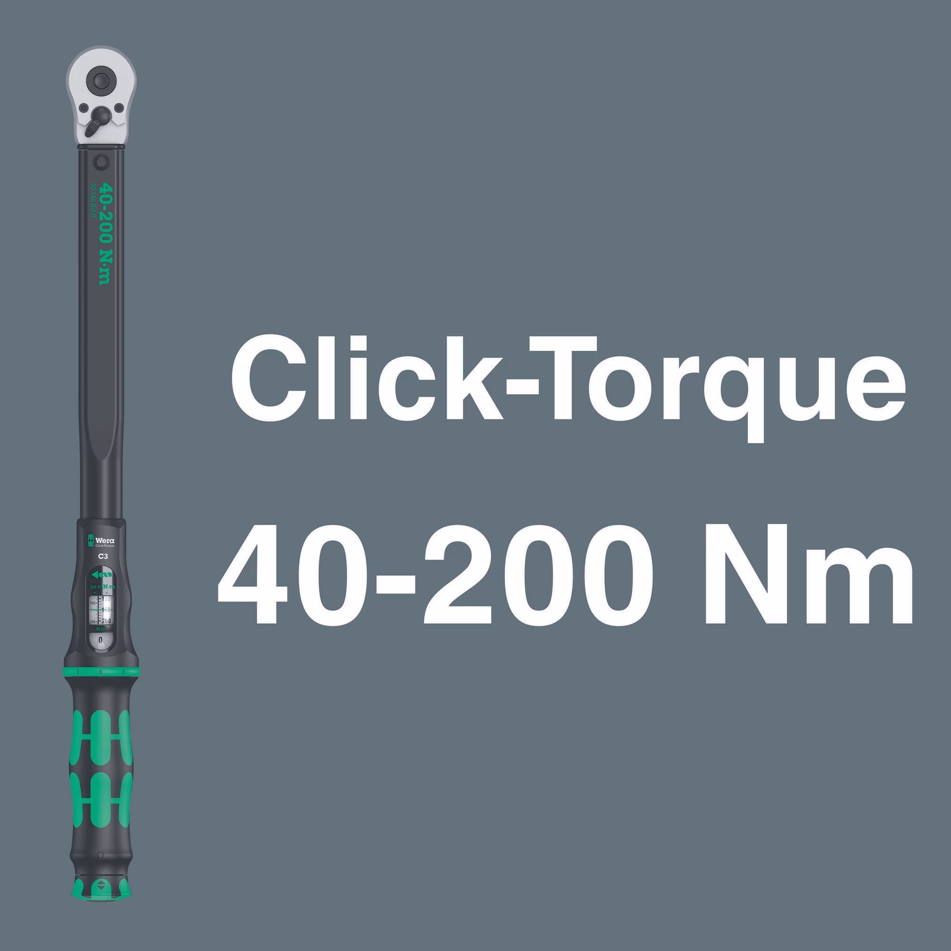 Drehmomentschlüsselset Klick-Torque C 3 Set 2 11-tlg.40-200 Nm 1/2 Zoll