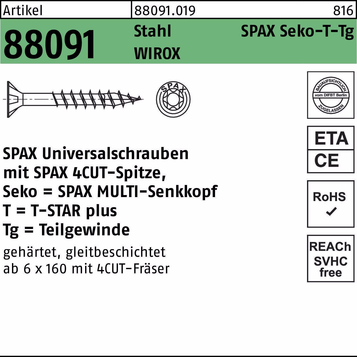Schraube R 88091