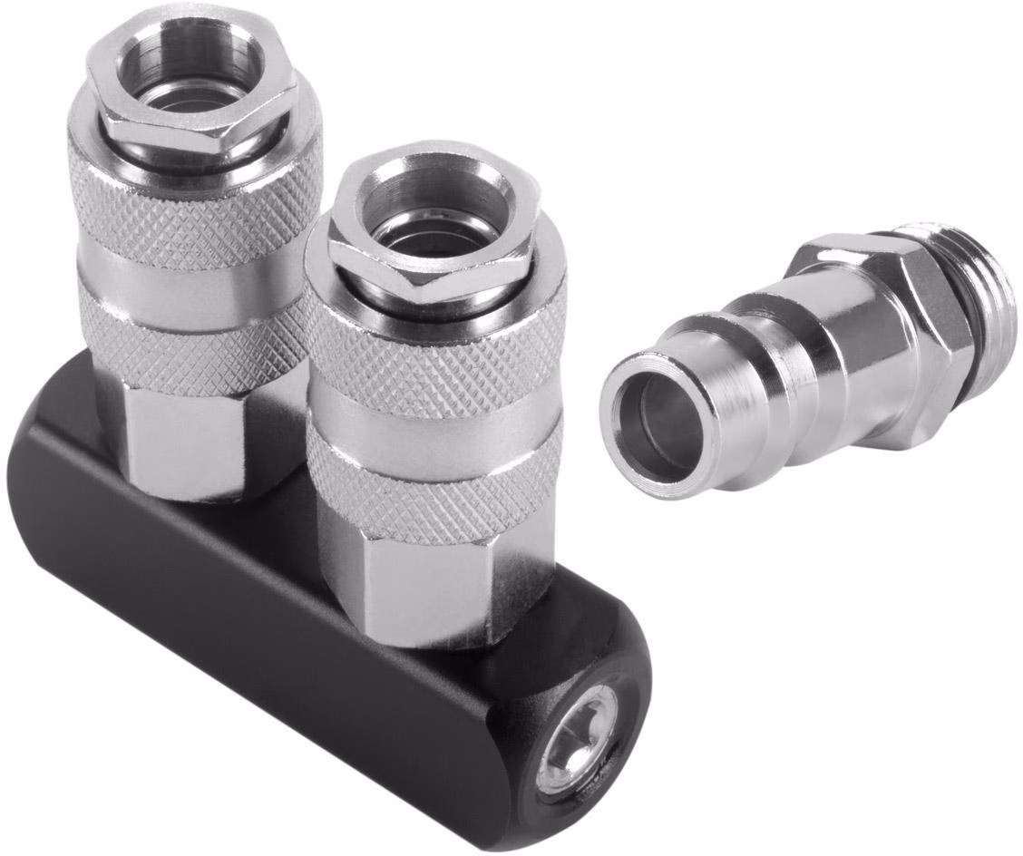 Druckluftverteiler 2-fach