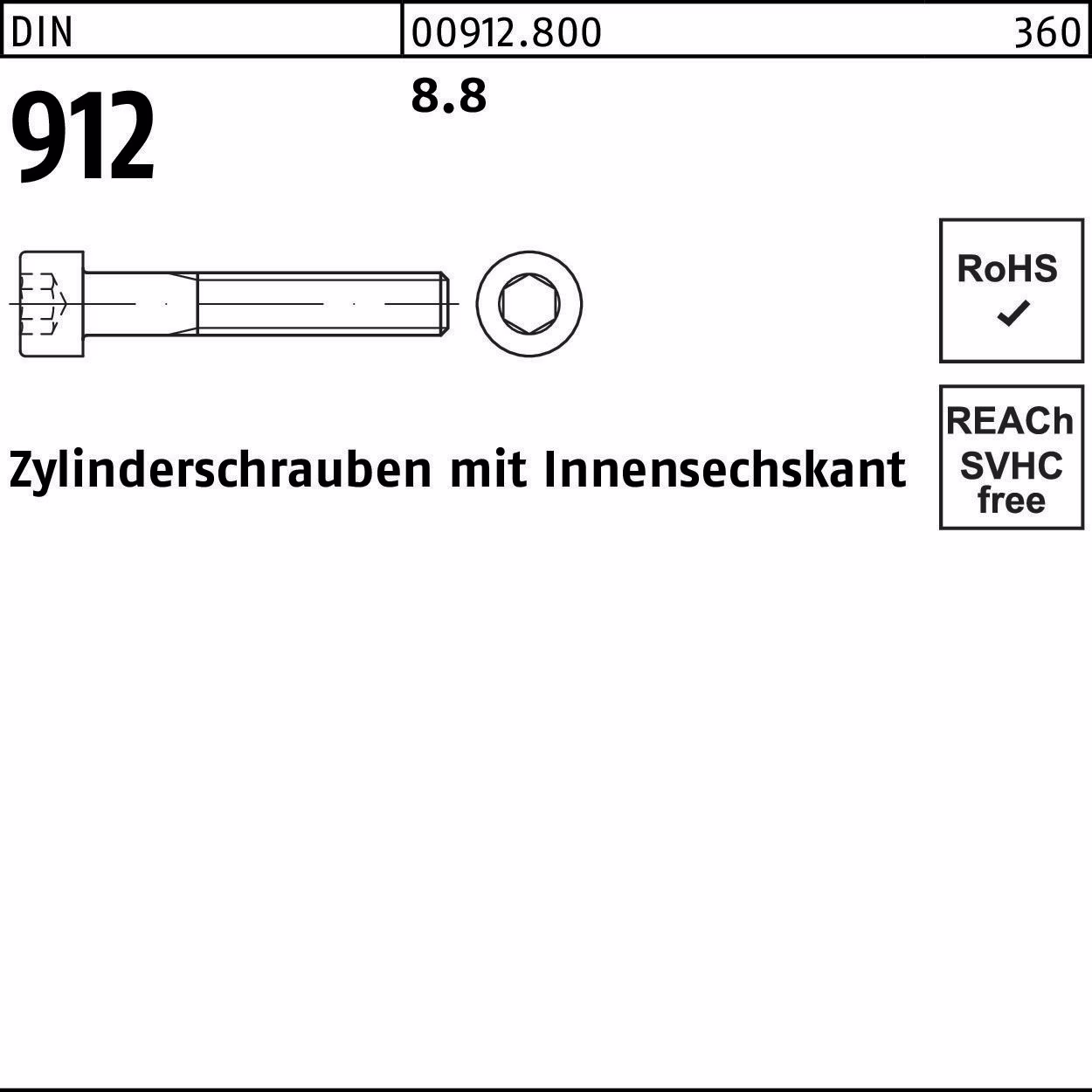 Zylinderschraube DIN 912