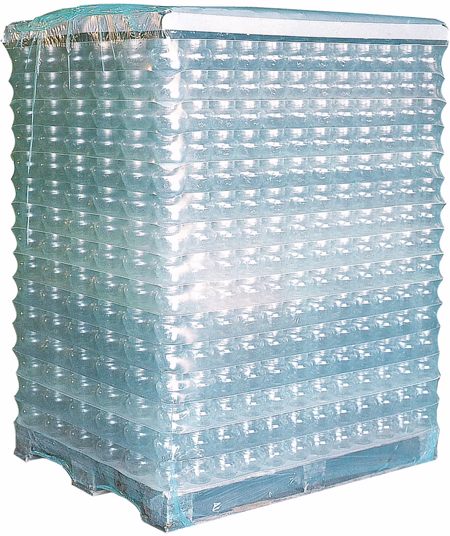 Schrumpfhaube Maße 850+650x1800mm S.125µ LDPE transparent Seitenfalte