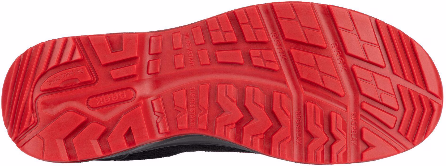 Sicherheitsschuh Pio Gr.41 W.11 schwarz/rot S1PS FO LG SR ESD EN20345