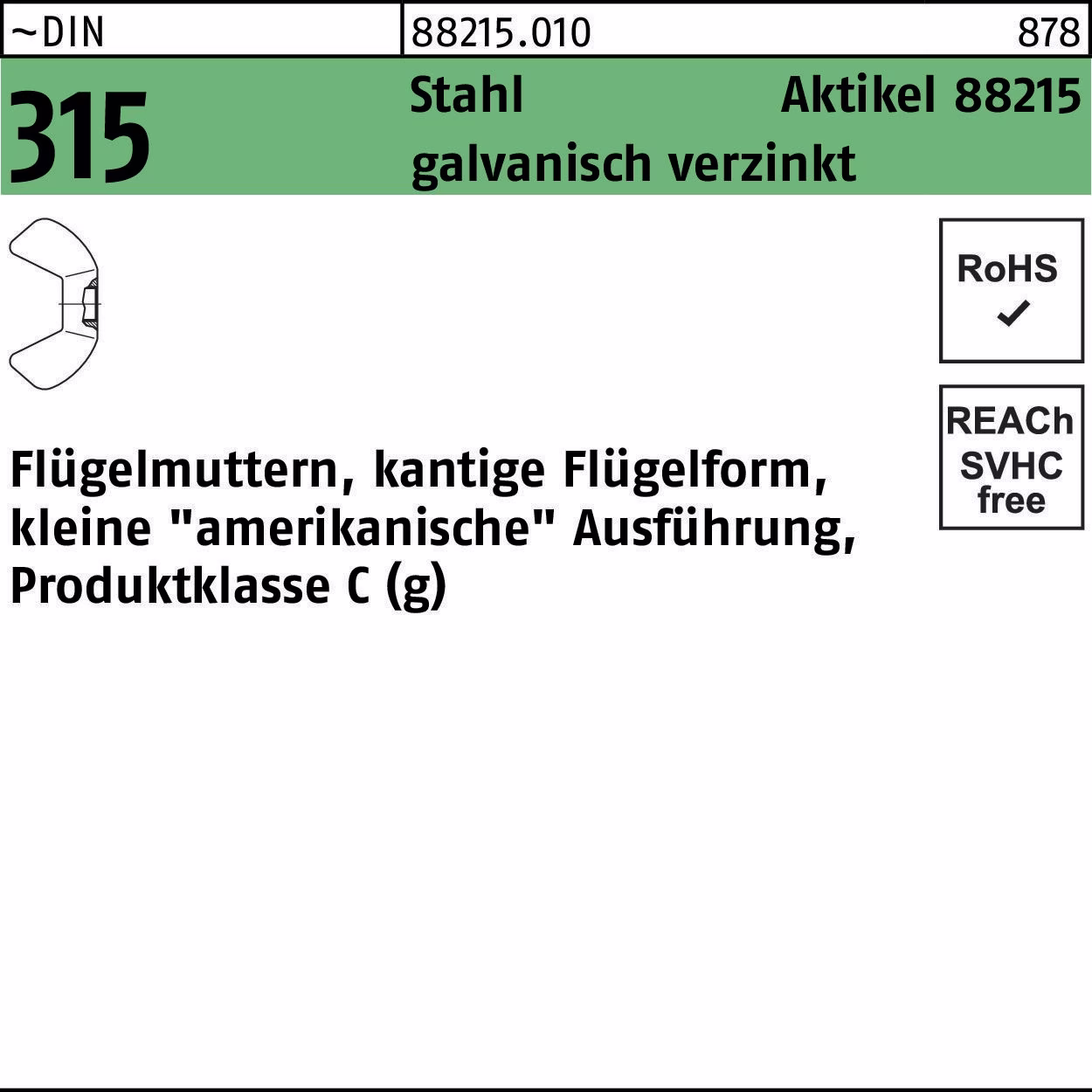 Flügelmutter R