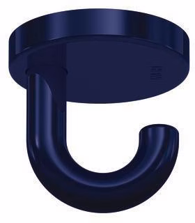 Einzelhaken 477.90.015 Unterkopfh.A.50mm PA 50 stahlblau H.50mm D.50mm