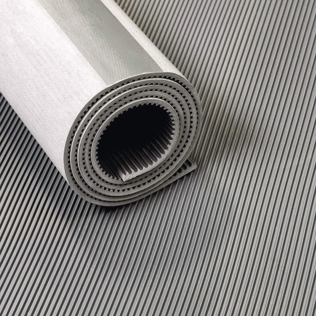 Gummiisoliermatte L.10m D.4,5mm grau EPDM o.Gewebeeinlage