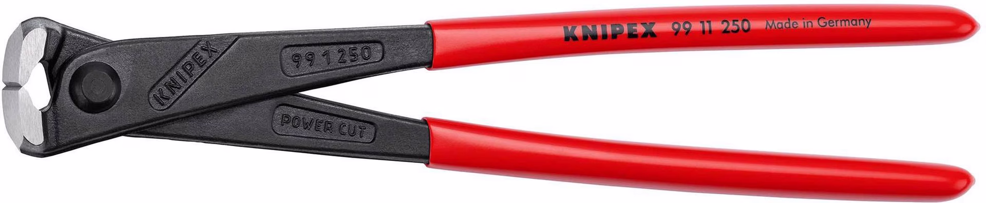 Kraftmonierzange L.250mm pol.schwarz atram.Ku.-Überzug