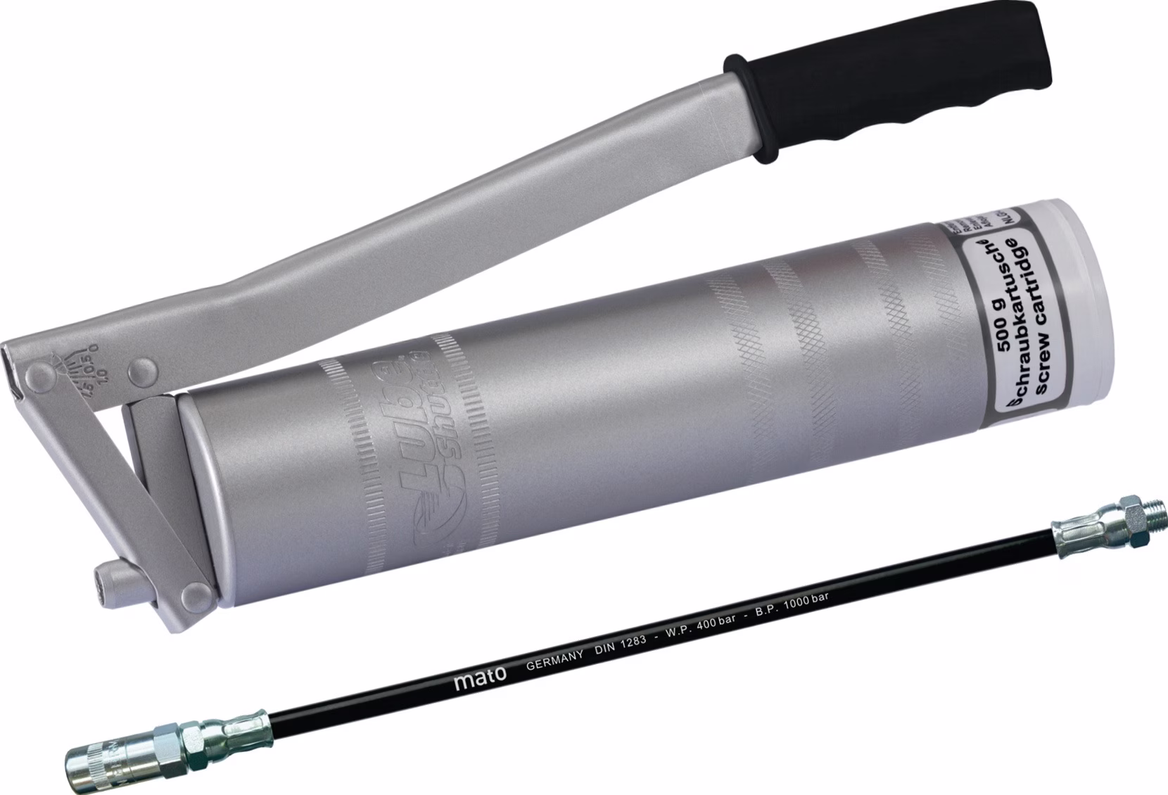 Handhebelfettpresse Sys.Rainer f.Lube-Shuttle Schraubkartuschen 500g