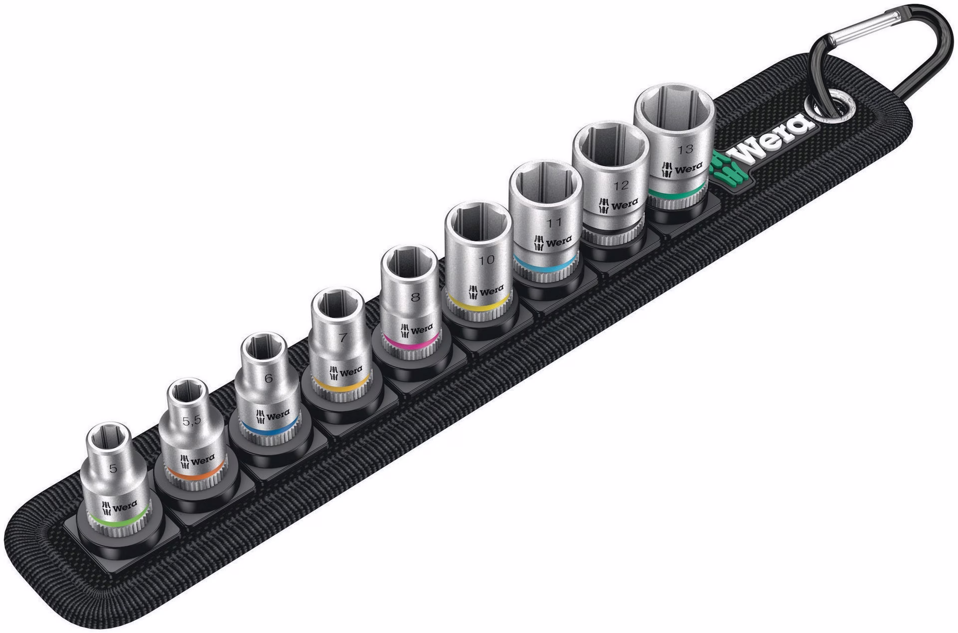 Steckschlüsselsatz Belt 4 9-tlg.1/4 Zoll 5-13mm f.a6-KT.-Schr