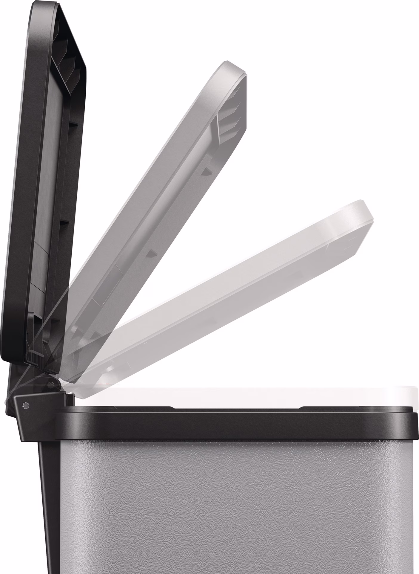 Tretabfallsammler Öko trio Plus L 27l DxH430mm Stahlbl.hellgrau