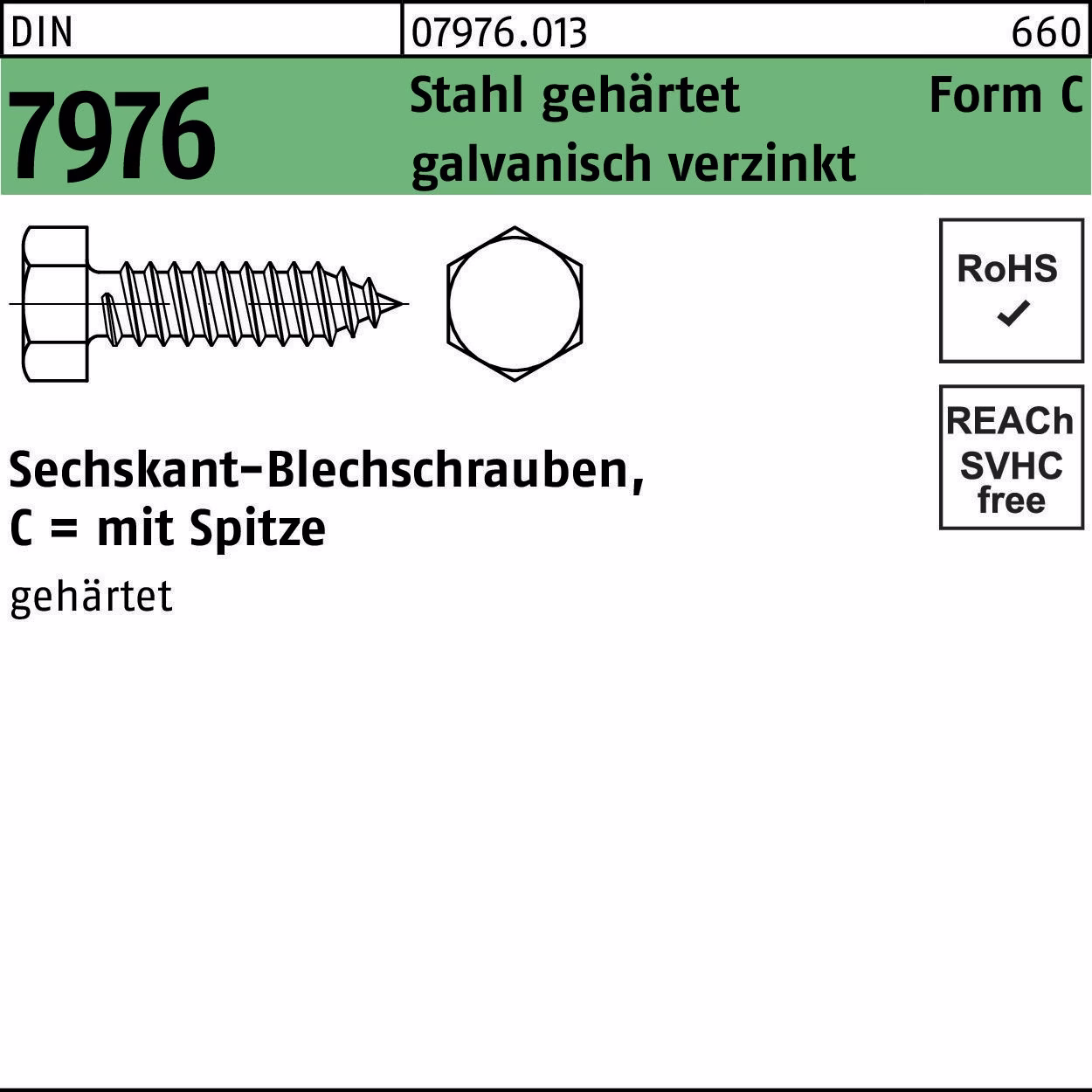 Blechschraube DIN 7976