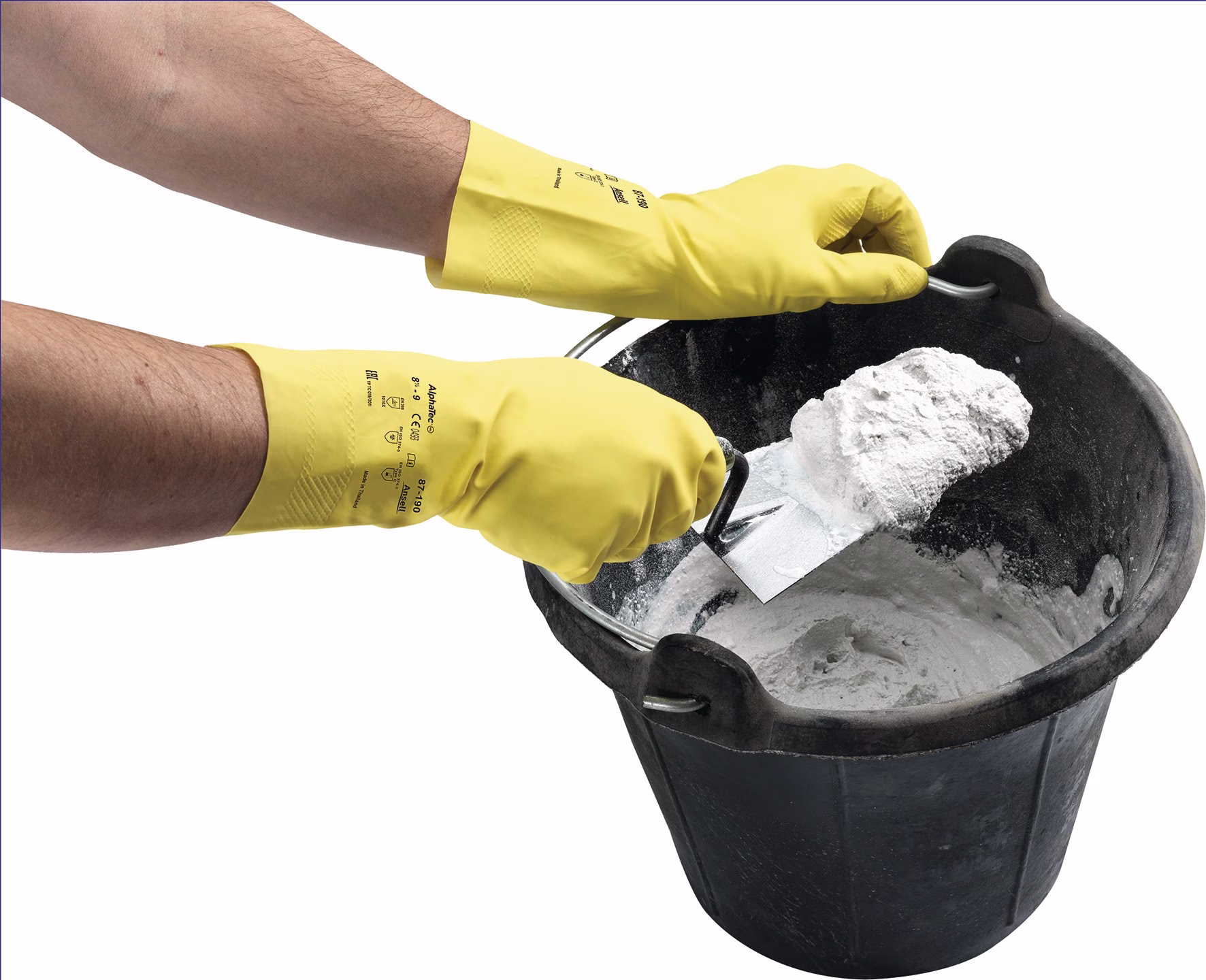 Chemiehandschuh AlphaTec 87-190 gelb PSA III
