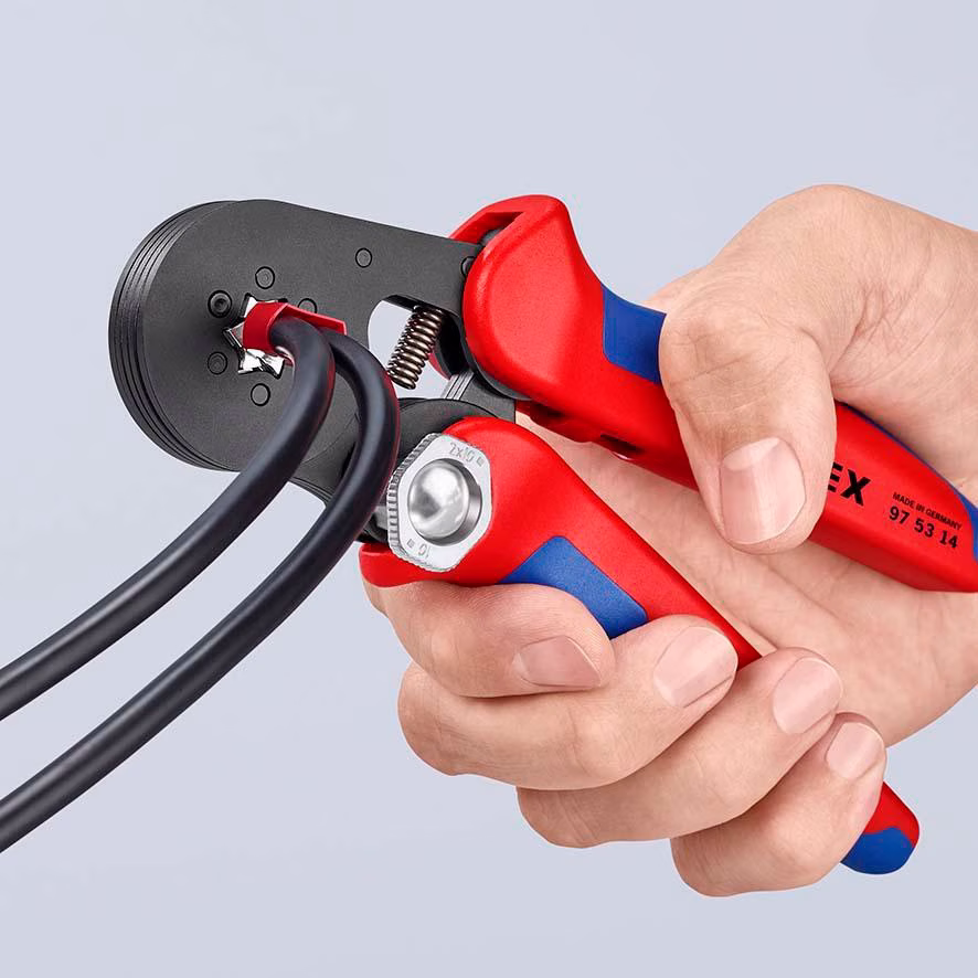Aderendhülsenzange Gesamt-L.180mm 0,08-10,0 (AWG 28-7)mm² brün.Mehrkomp.-Hüllen