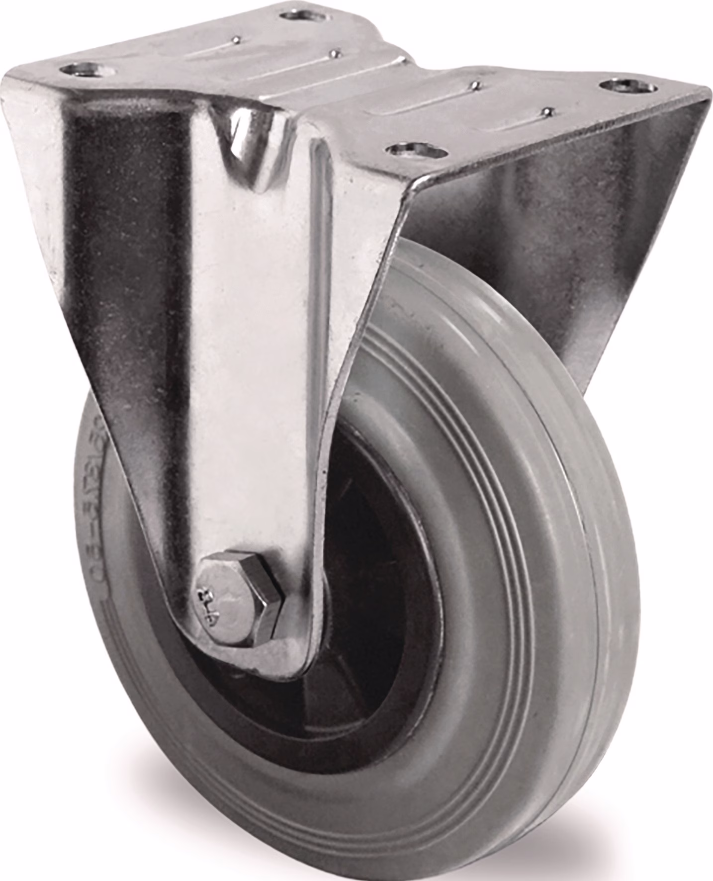 Bockrolle Vollgummi Rollenlager 135 x 110 mm Polypropylen TECWERK