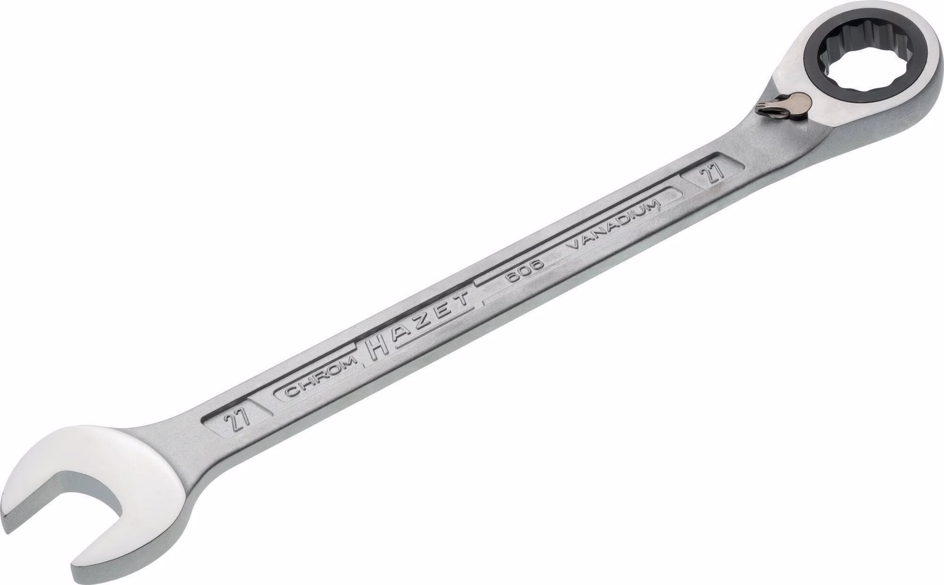Maulringratschenschlüssel 606 umschaltbar, Ringseite 13 ° HAZET