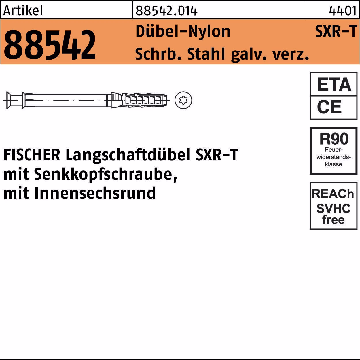 Rahmendübel R 88542 SXR