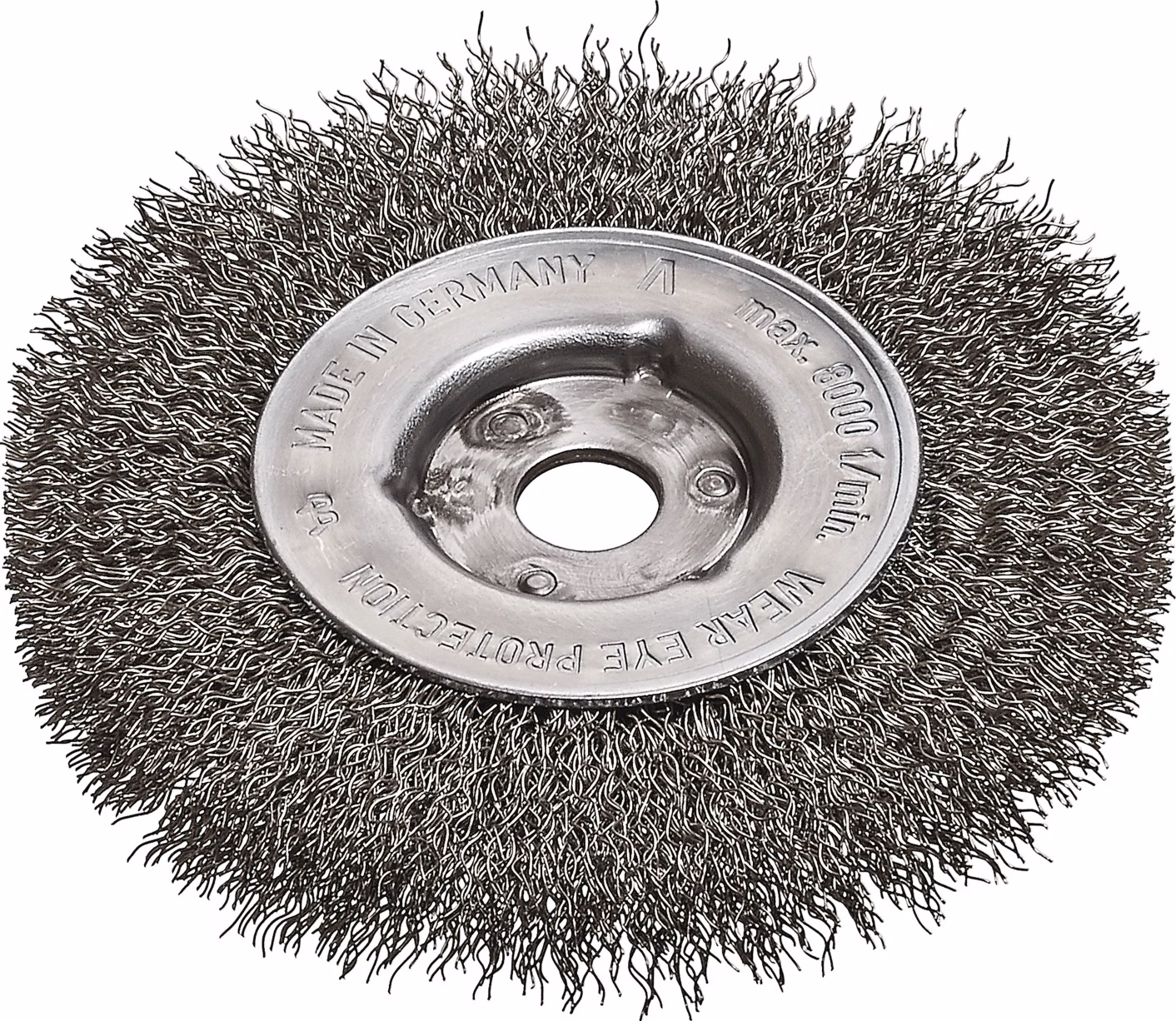 Rundbürste RBE Bohr.12mm Drahtstärke 0,30mm Stahldraht rostfr.ROH 21mm