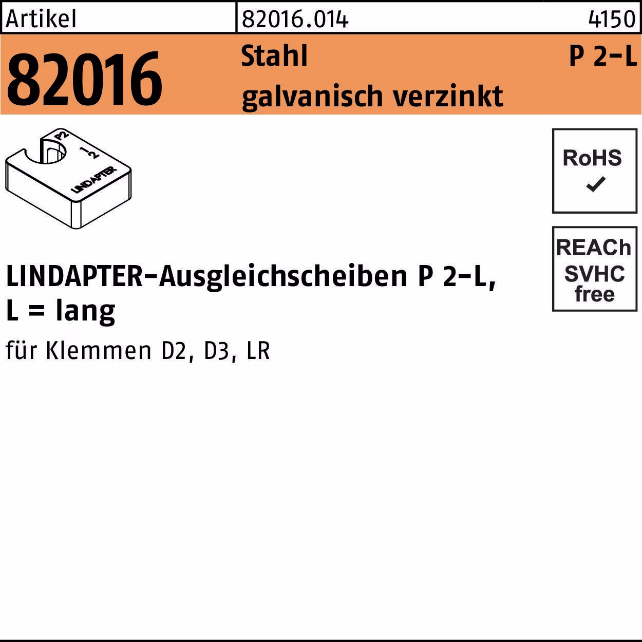 Ausgleichscheibe R 82016 GTW 40 P2 M20/20,0 Stahl galv.verz. 1St