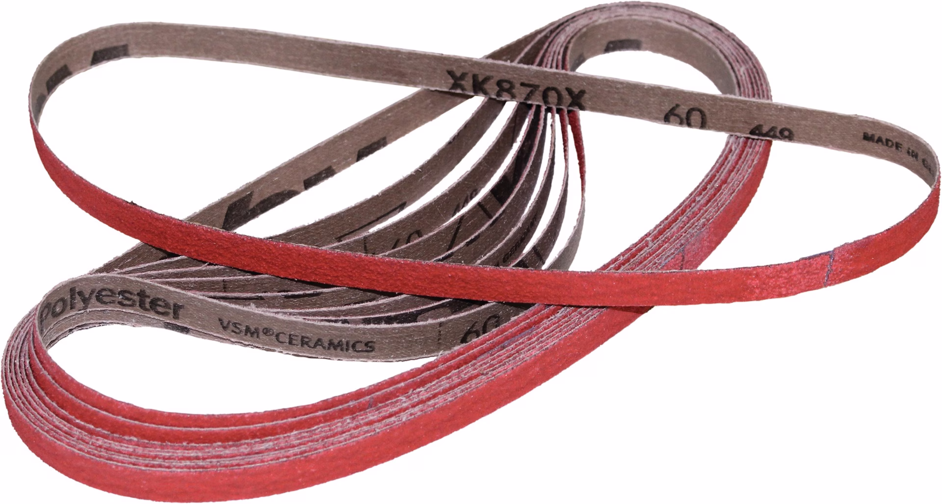 Schleifband XK870F für Stahl / Titan / NE Keramikkorn VSM