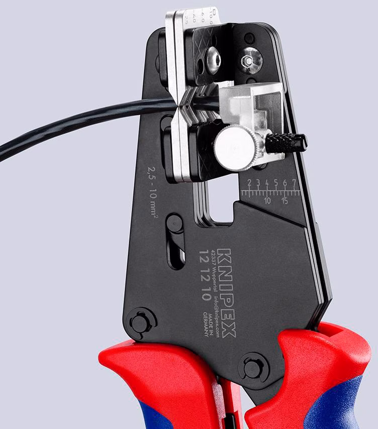 Präzisionsabisolierzange L.195mm 2,5-10 (AWG 14-8)mm² Mehrkomp.-Hüllen