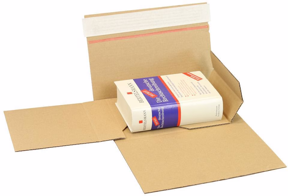 Buchverpackung Drehfix SK-Verschluss Maße Q.1.20 B braun