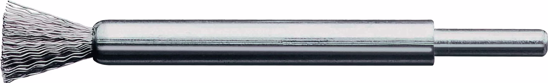 Pinselbürste D.12mm Schaft 6mm Drahtstärke 0,3mm VA 15000min-¹