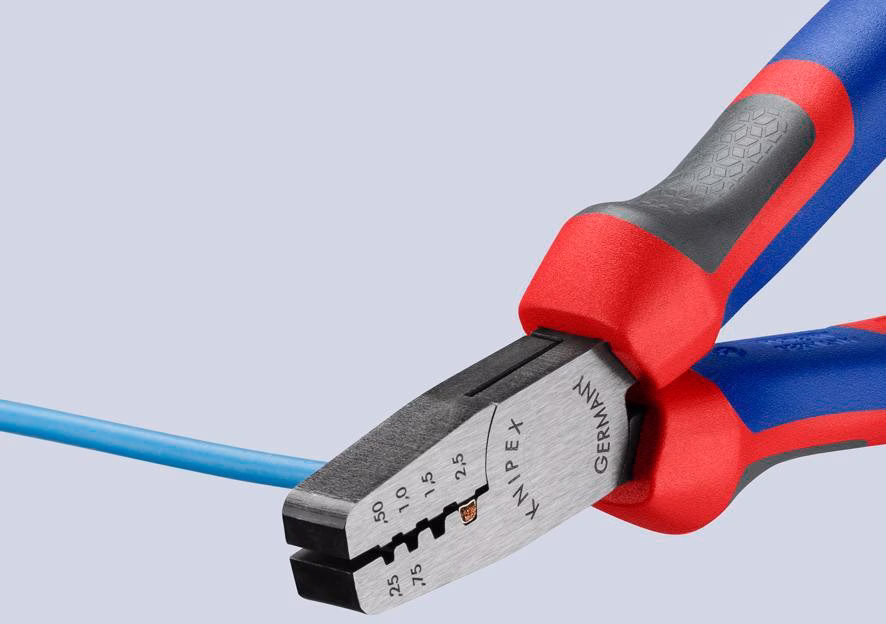 Aderendhülsenzange Gesamt-L.145mm 0,25-2,5 (AWG 23-13)mm² pol.