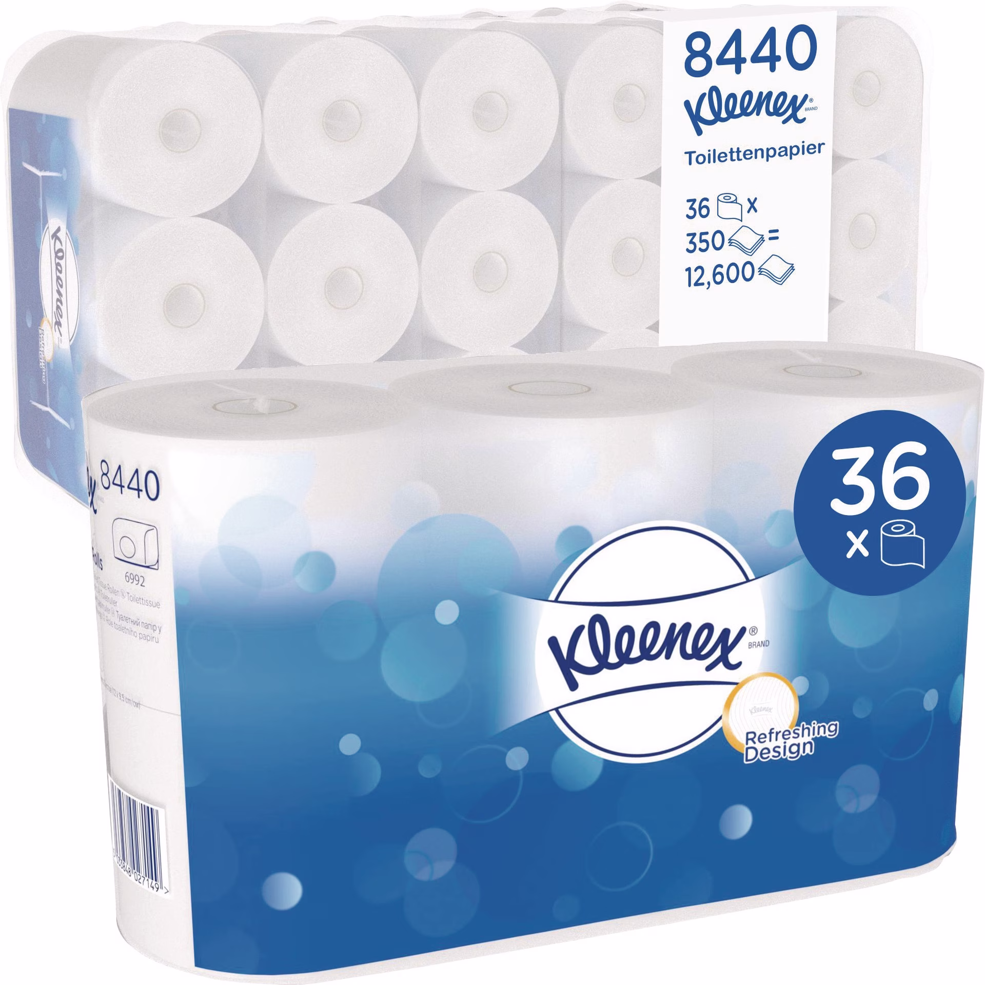Toilettenpapier 8440 3-lagig 36 Rl.a 350 Bl.=12600 Bl
