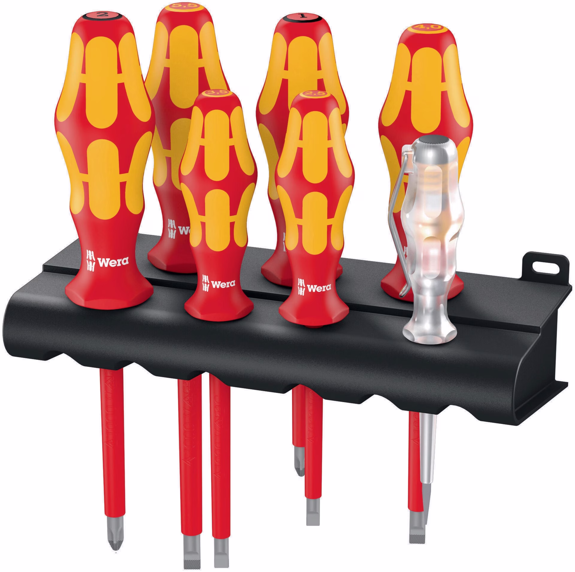 Schraubendrehersatz 160 i/7 m.Wandhalterung VDE