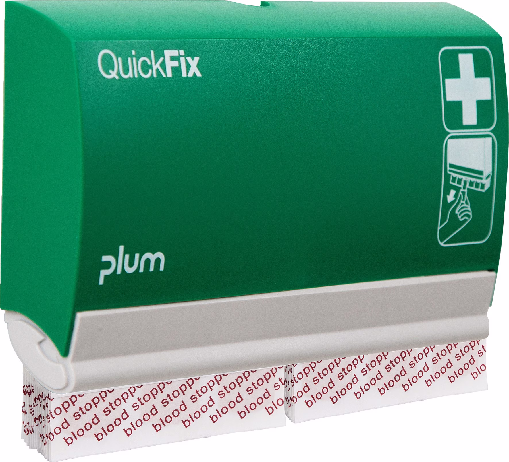 Pflasterspender QuickFix Blood stopper B230xH135xT32ca.mm grün