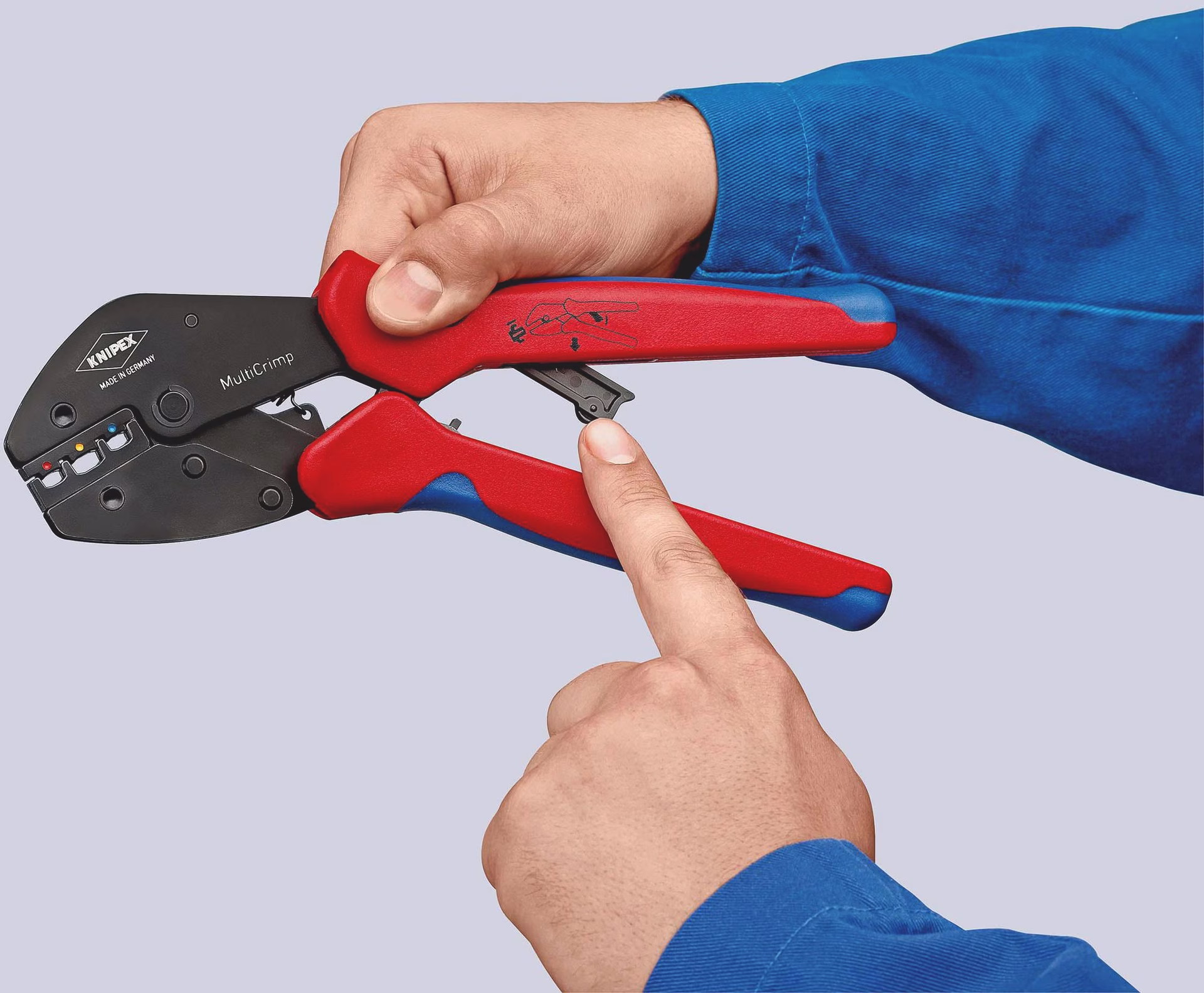 Crimpzange MultiCrimp® L.250mm 3 Wechseleinsätze