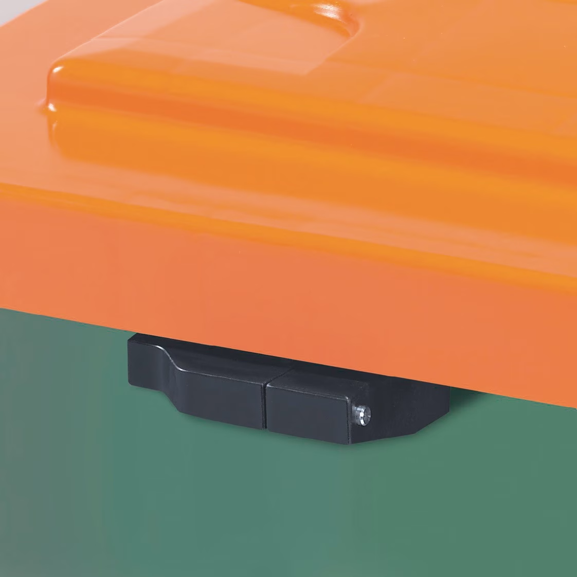 Streugutbehälter L945xB725xH930mm 400l HD-PE grün/orange