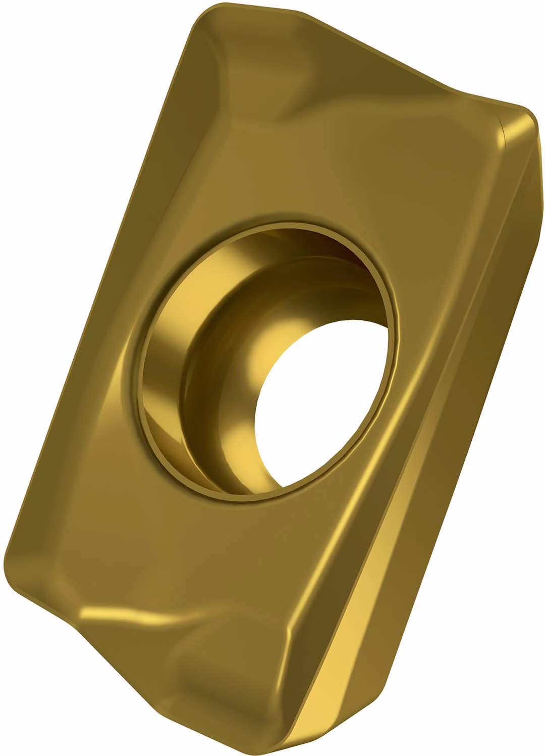 Fräswendeschneidplatte ISO ADMX 070204SR-F:M8330 D.2,2mm PVD beschichtet Gold