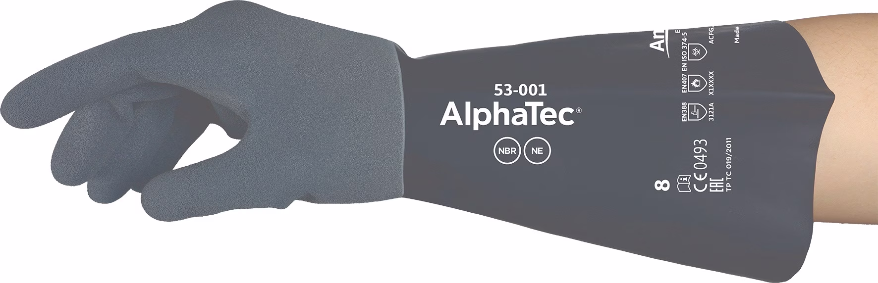 Chemiehandschuhe AlphaTec 53-001 EN 388, EN 374, EN 407 PSA-Kategorie III 6 Paar ANSELL