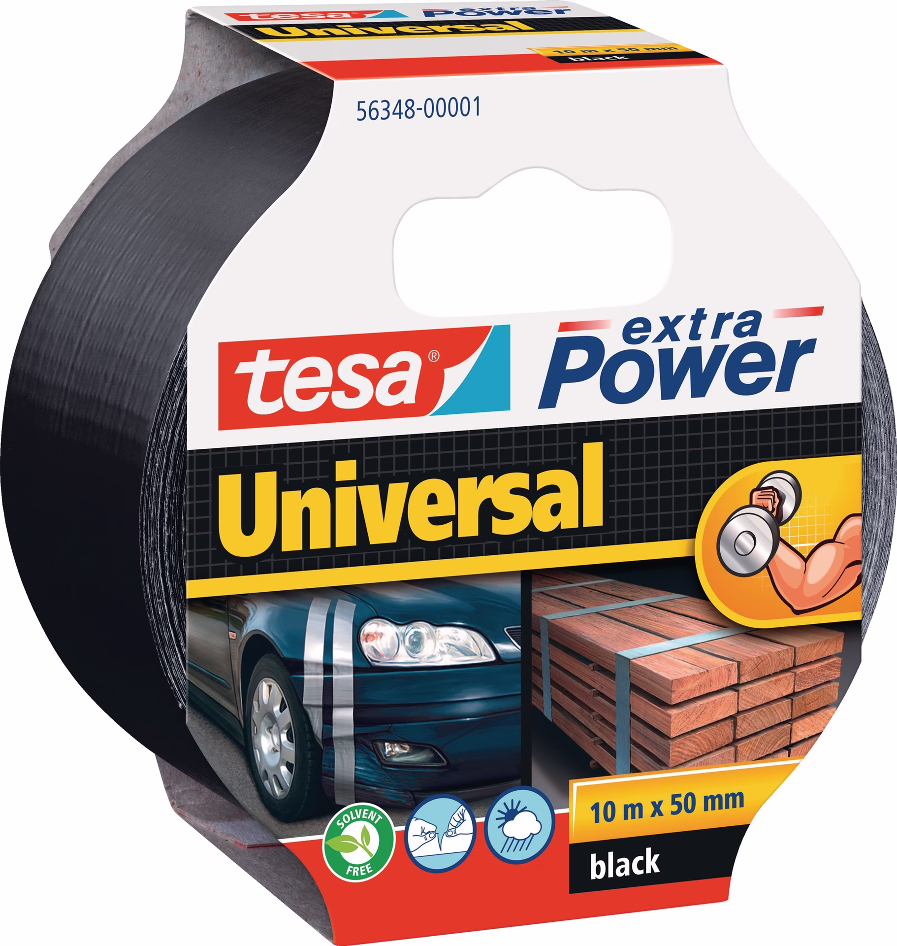 Gewebeband ext.Power® 56348 schwarz L.10m B.48mm Rl