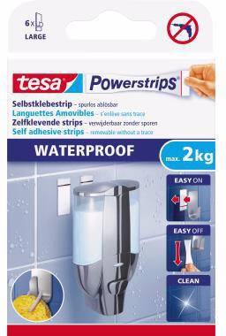 Klebestück Powerstrips Waterproof 59700-00000 6 St./Pack.