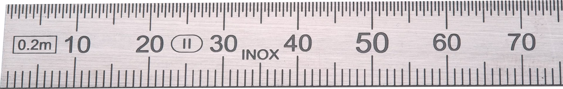 Stahlmaßstab L.300mm rostfr.Stahl biegsam Teilung B=mm/1/2mm H.PREISSER