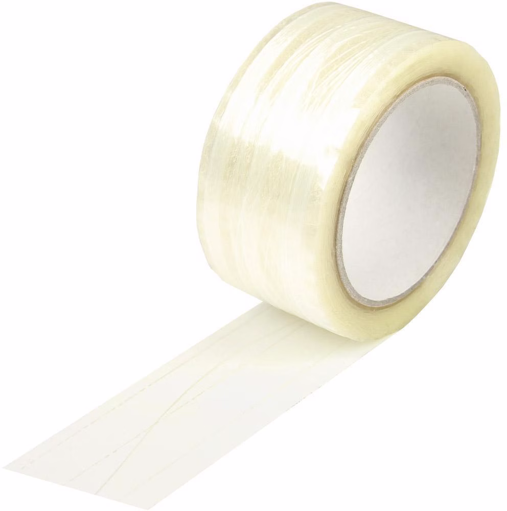 Klebeband fadenverstärkt Breite 50mm L.66m S.46µ PP transparent Hotmeltkleber