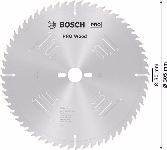 Kreissägeblatt PRO Wood AD 305mm Z.60 WZ Schnitt-B.3,2mm