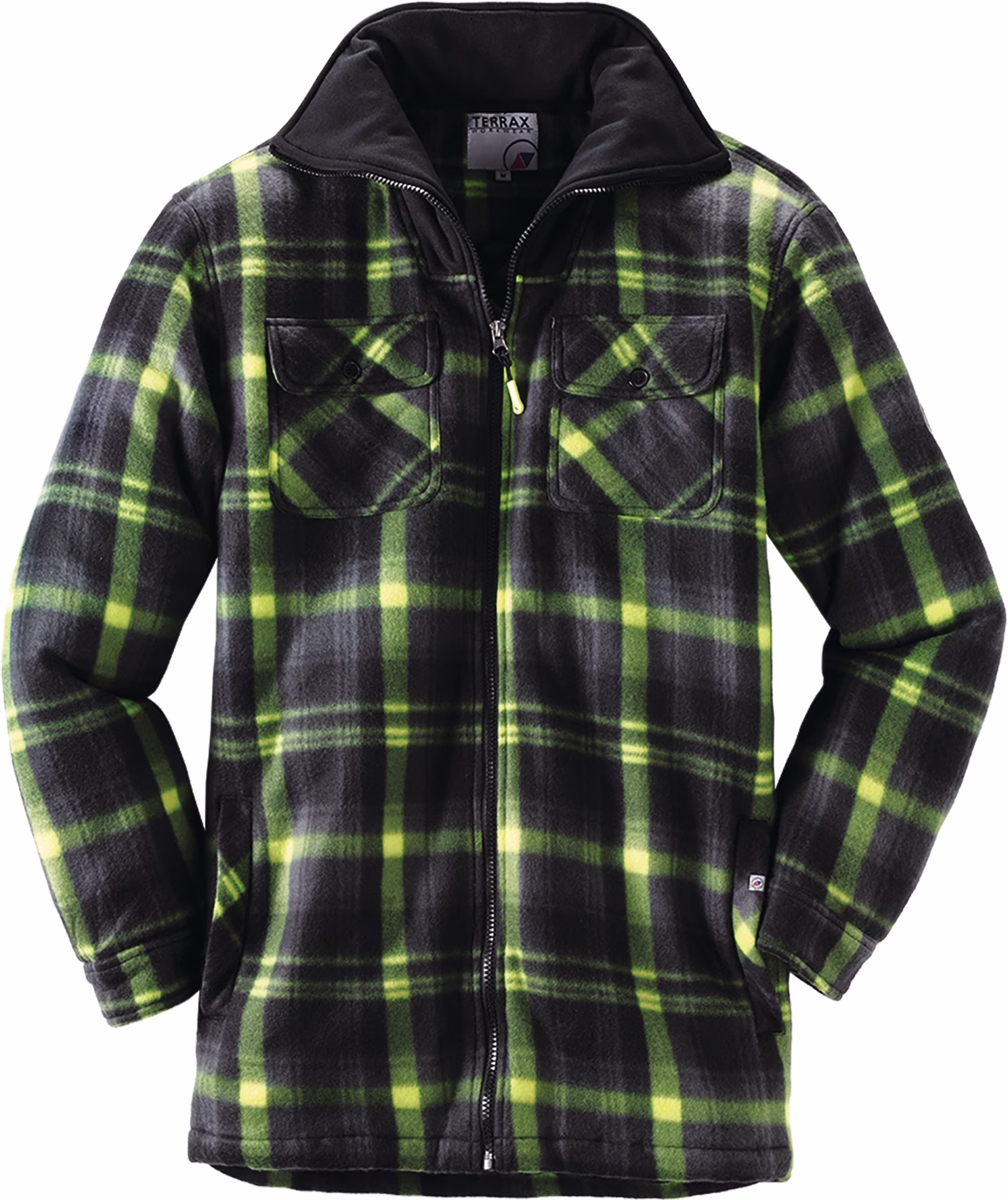 Thermohemd Terrax Workwear schwarz/limette