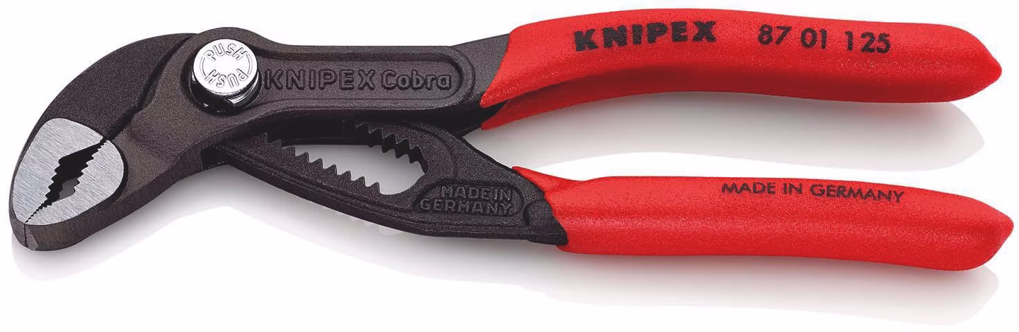 Wasserpumpenzange Cobra® L.125mm Spann-W.27mm pol.Ku.-Überzug