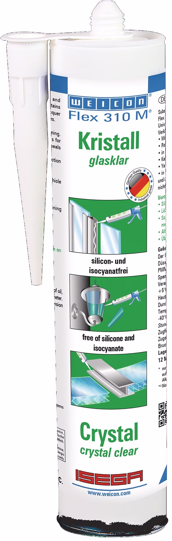 Kleb- u.Dichtstoff Flex 310 M® Kristall glasklar 310ml Kartusche